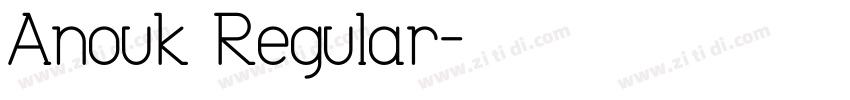 Anouk Regular字体转换